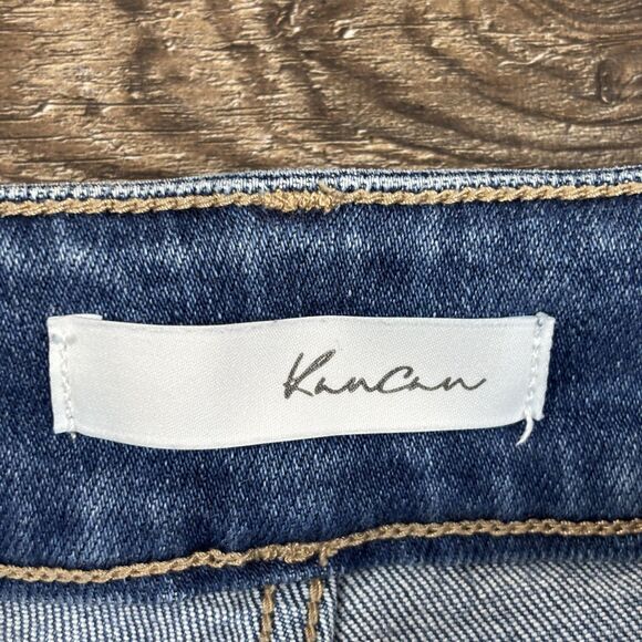 KanCan Jeans Women's 1/24 Blue High Rise Skinny Distressed Stretch Denim KC9253D - Picture 10 of 12